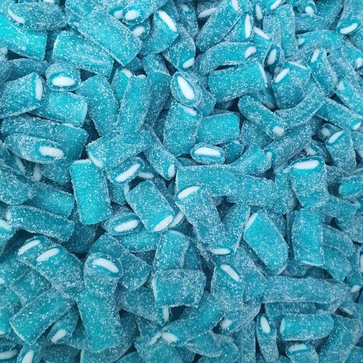 Clickin It Candy - Wholesale Gummy - Groovy Sweets - 1KG Fizzy Blue Raspberry Bites