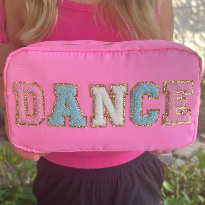 The Spotted Zebras - Wholesale Makeup/Cosmetic Bag - Cosmetic or Toiletry Bag with Varsity Letter Patches12