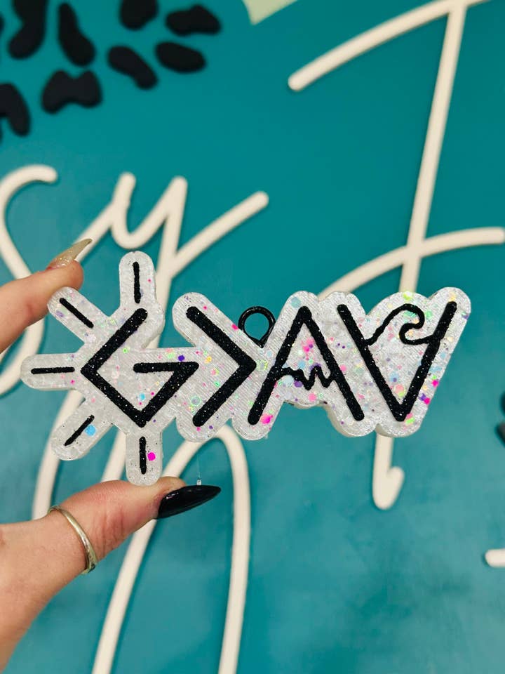 God Is Greater Than Car Freshie for wholesale by Sassy Fras Couture