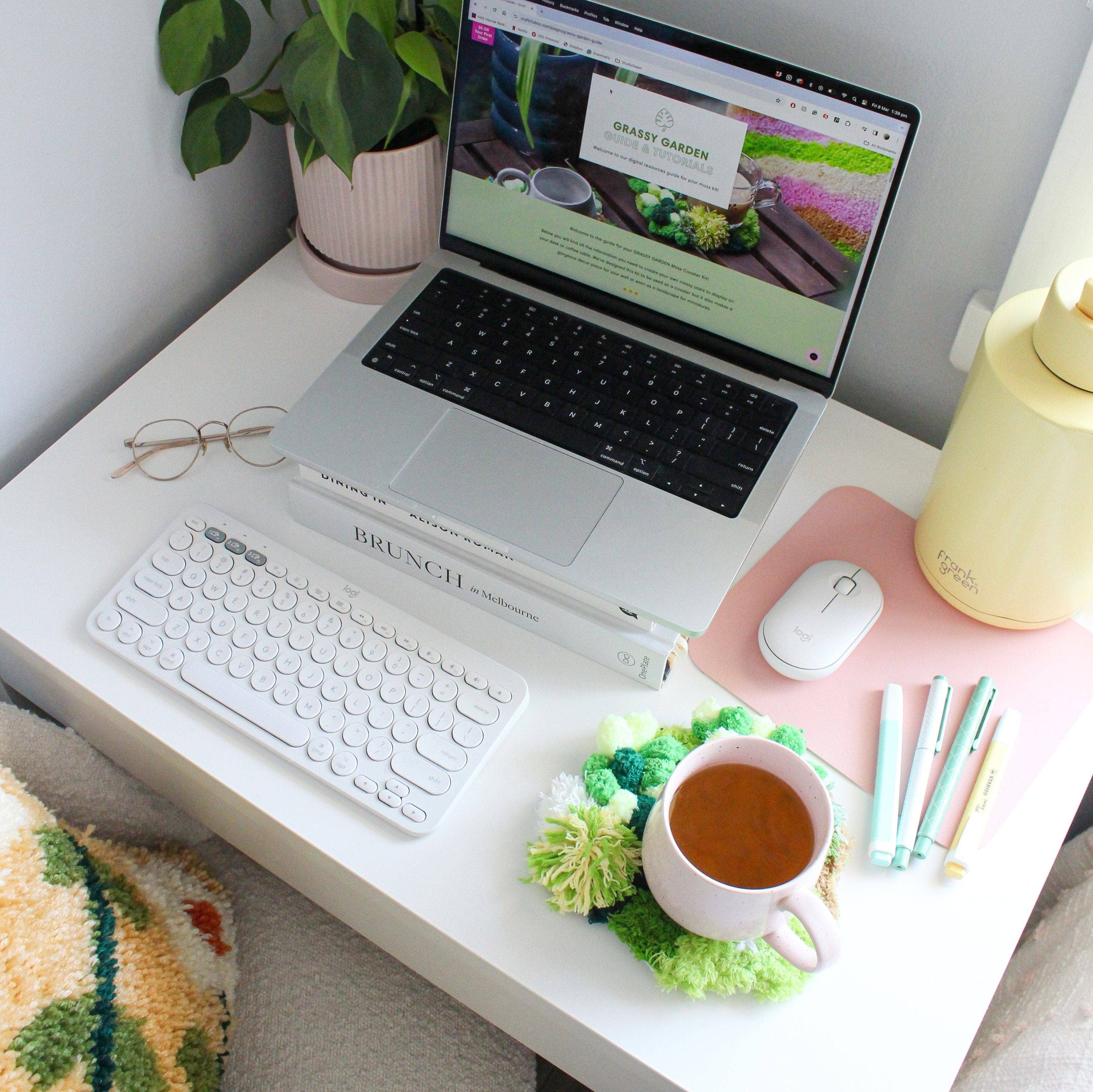 Craft Club – wholesale DIY craft kit – Grassy Garden - Moss Coaster Kit3