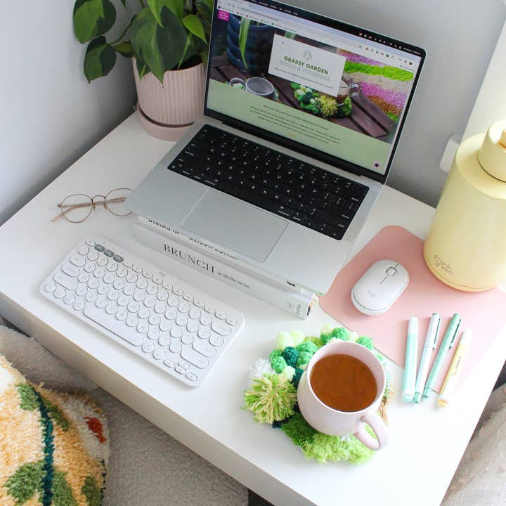 Craft Club – wholesale DIY craft kit – Grassy Garden - Moss Coaster Kit3