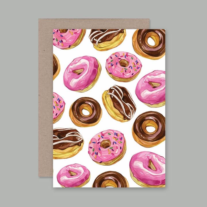 AHD Paper Co - Vente Carte de vœux classique - Carte en forme de beignet0