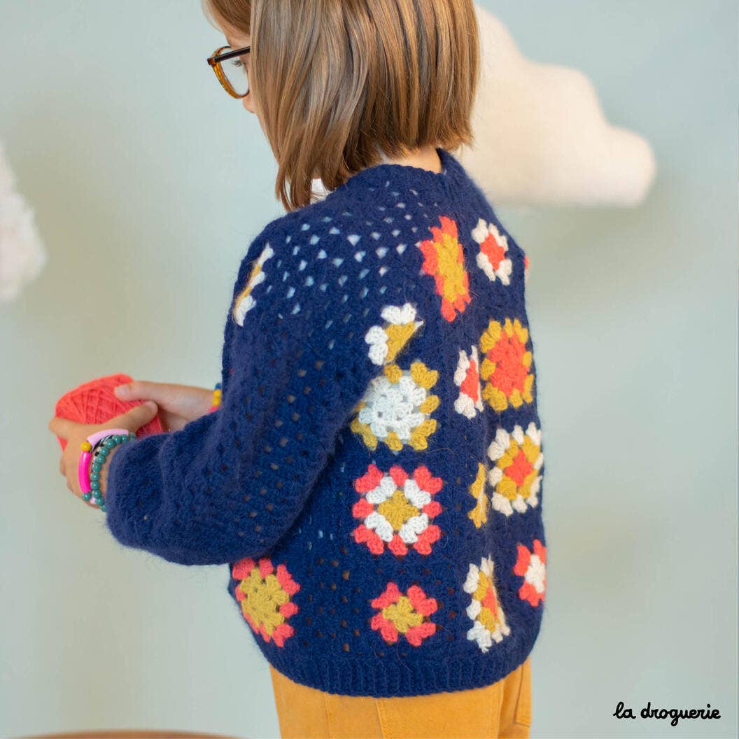 LA DROGUERIE – wholesale Material för stickning/virkning – Barnjacka Cirrus mönster för virkning1