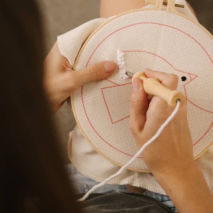 Be A Heart - Wholesale Embroidery/Cross Stitch Supplies - Baptism Shell Punch Needle Kit2