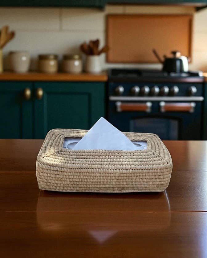 HandmadeBestSeller - Wholesale Tissue-doosje - Handgeweven Palmblad Tissuedoos – Natuurlijke Decoratie2