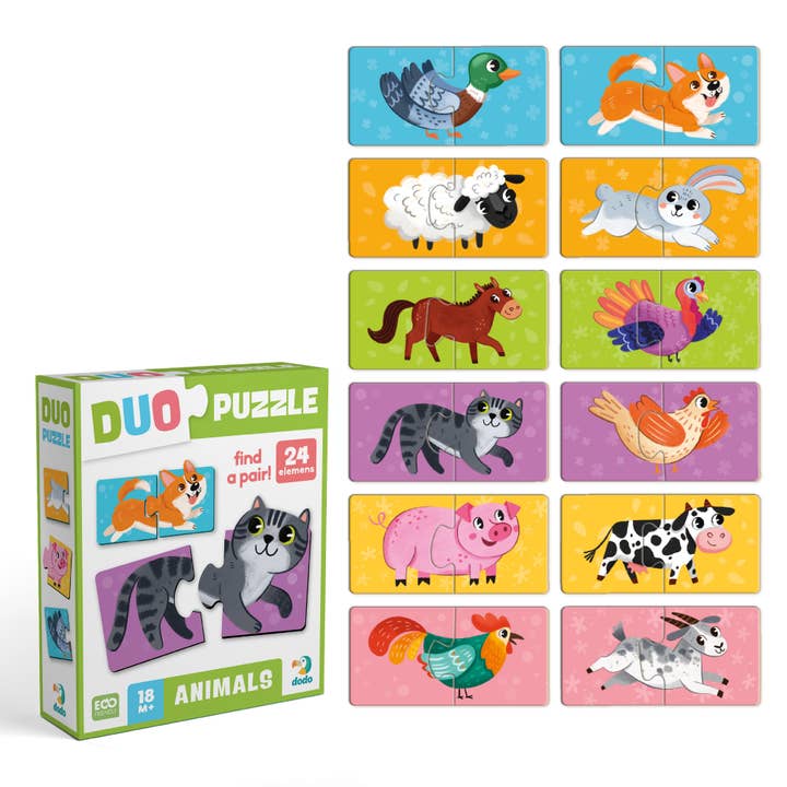 Puzzle classique pour tout-petits - Animaux 24 pièces pour la vente par DoDo Brand
