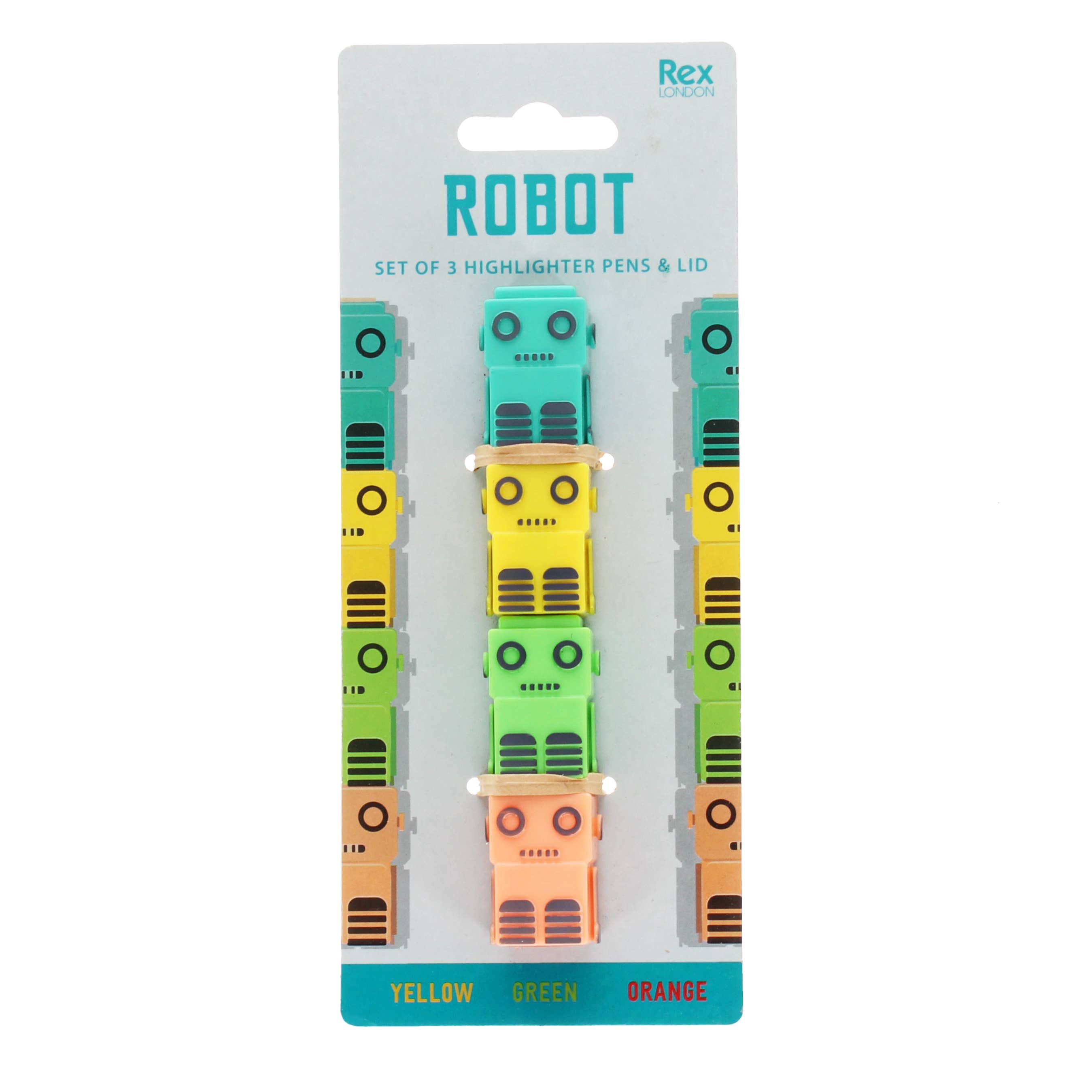 Rex B2B - UK - Wholesale Highlighter - Stackable highlighters set - Robot0