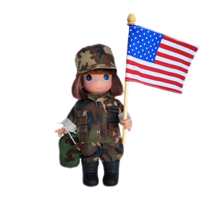 Army Girl - 9” Doll for wholesale by The Doll Maker LLC