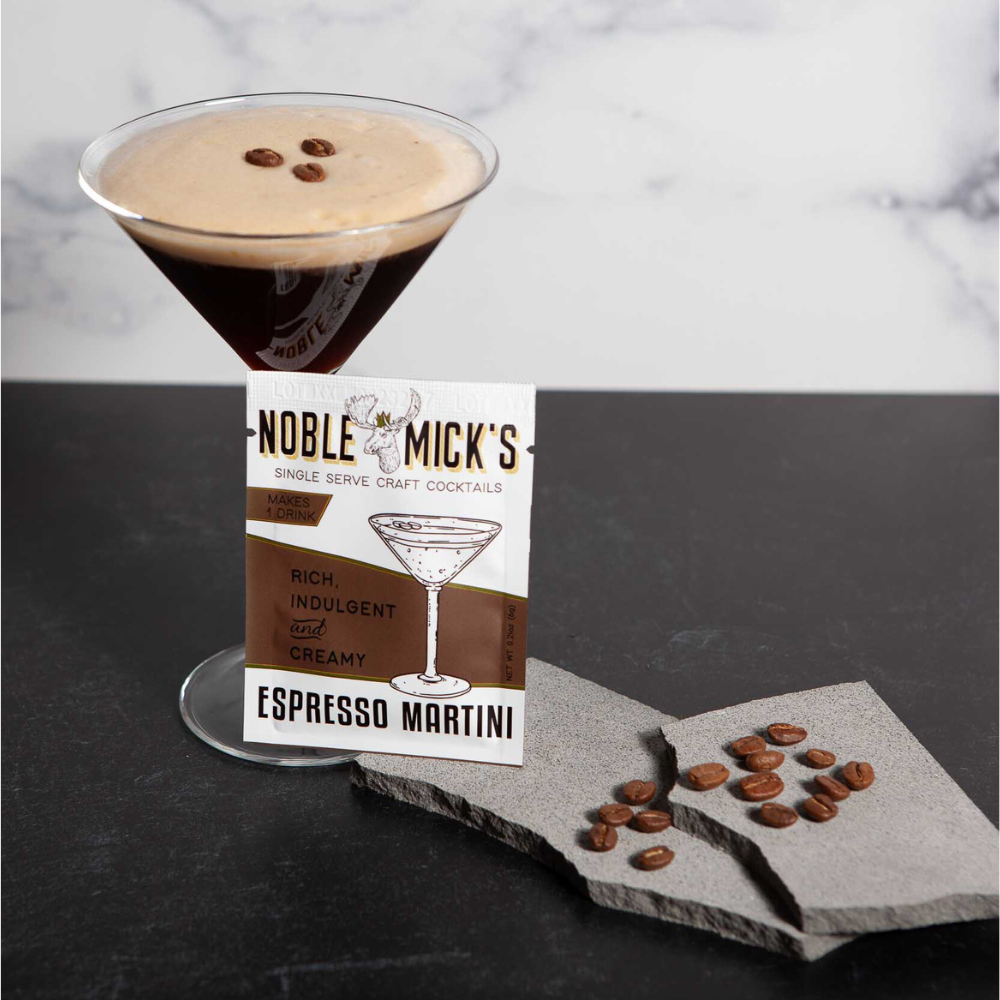 Noble Mick's - Craft Beverage Company - Wholesale Cocktail Mix/Syrup - Espresso Martini Single Serve Craft Cocktail2