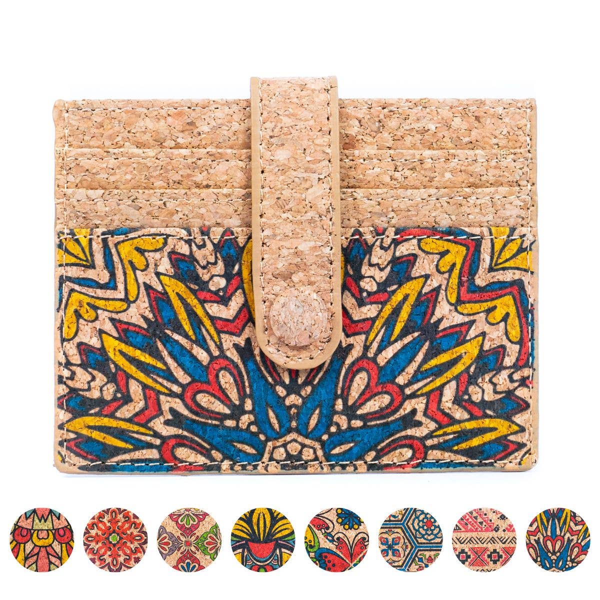 Meninas Bonitas Cork - Wholesale Wallet - Women's - Cork Card Wallets in Diverse Patterns BAG-230914