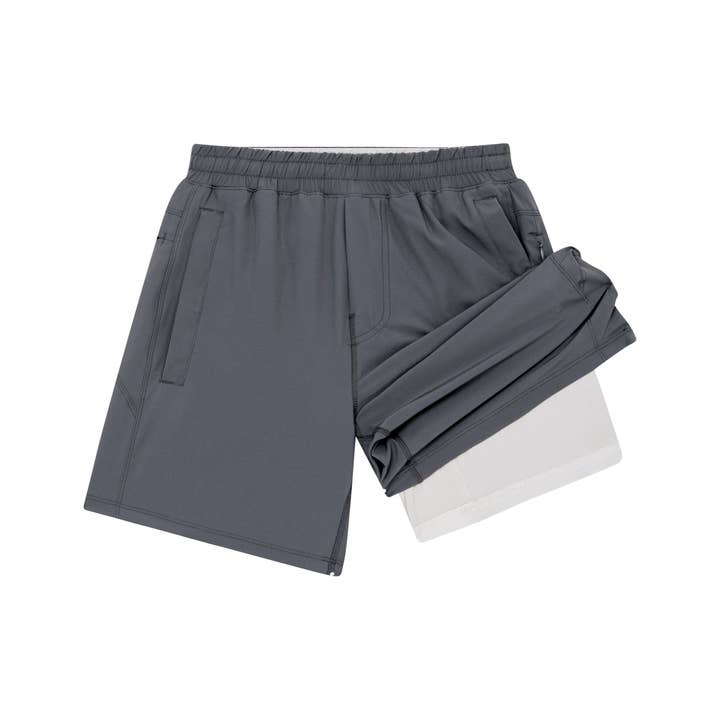 Meripex Apparel - Wholesale Athletic Shorts - Men's - Charcoal Grey Freeballers - Sport Shorts2