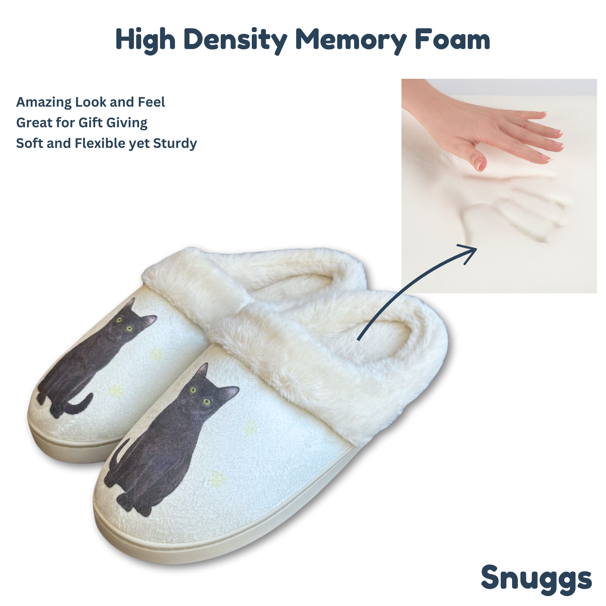 E&S Pets – wholesale Slippers – Unisex – Black Cat Snuggs Slipper - Comfy - Pet lovers2