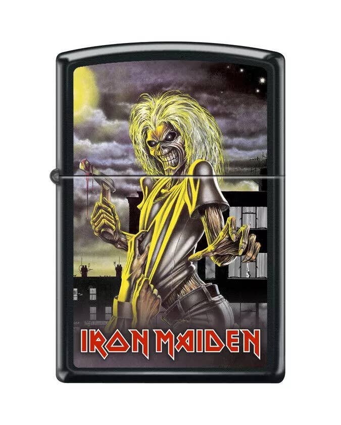 Lighter King – Isqueiro por atacado – Isqueiro Zippo Iron Maiden Eddie Com Machado Ensanguentado