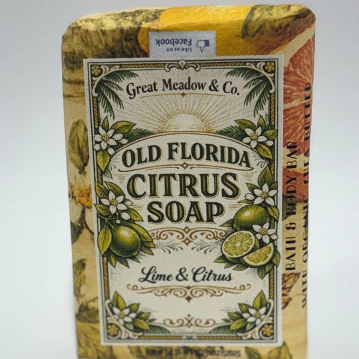 Old Florida Citrus Soap, Lime & Citrus for wholesale by Great Meadow & Co