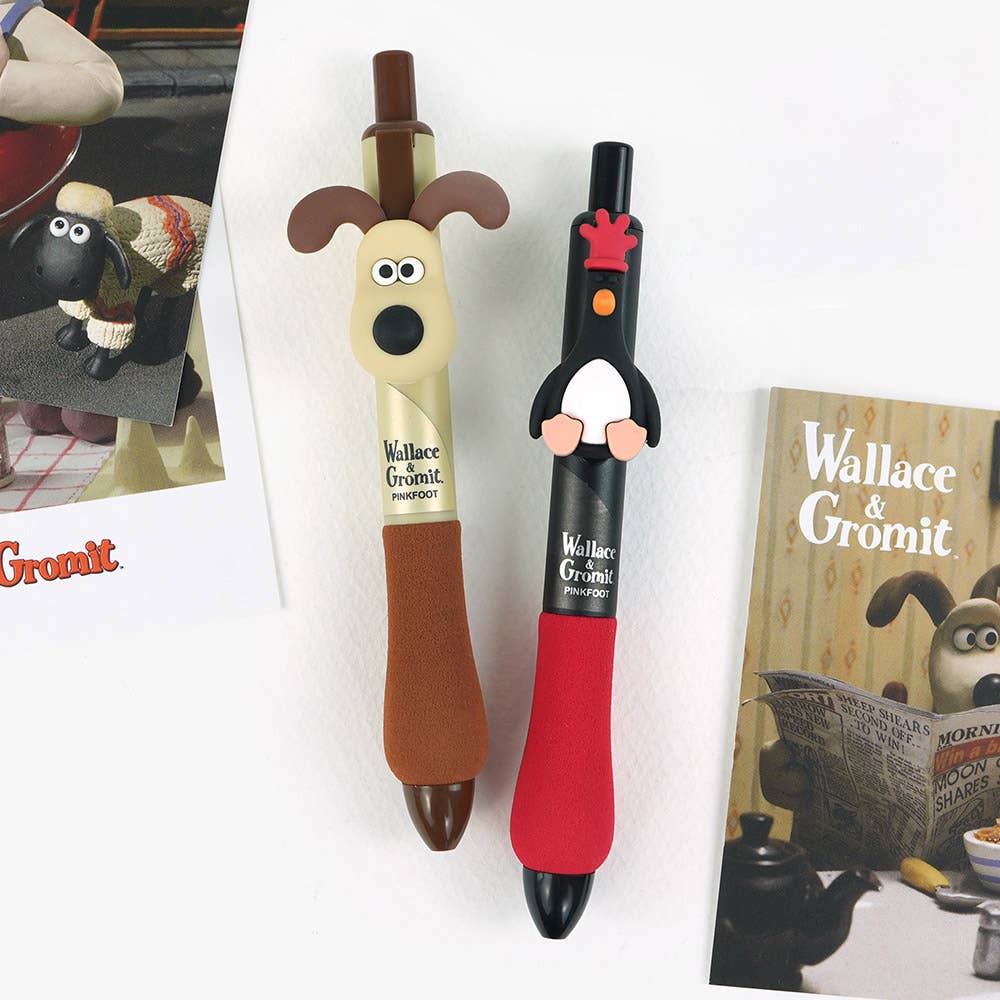 K-Wonderland - Wholesale Pen - Wallace & Gromit Mini Gelpennen met Figuren – Gromit & McGraw11