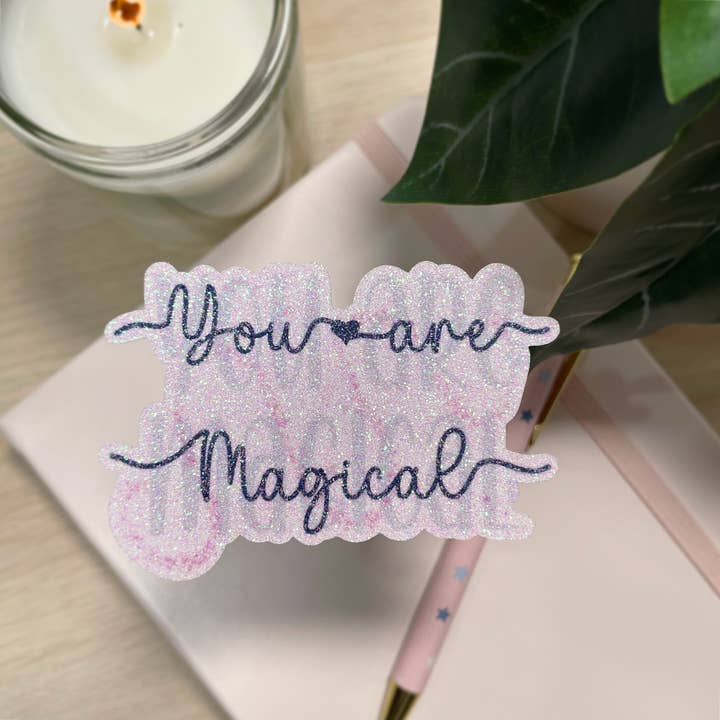 You Are Magical Glitter Die Cut Sticker voor wholesale door Cosy & Card