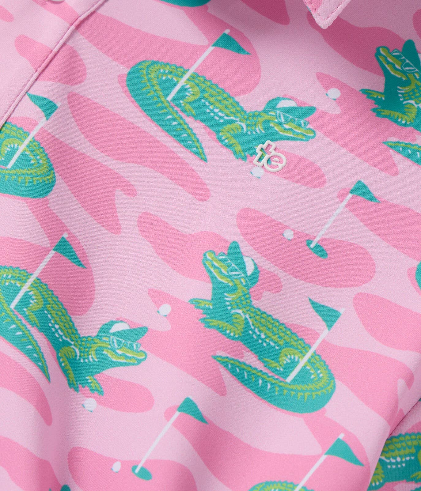 Tipsy Elves – wholesale Pikétröja – Herr – Gator Golfer Rosa Golfpikétröja - Roliga Golfkläder för Män5