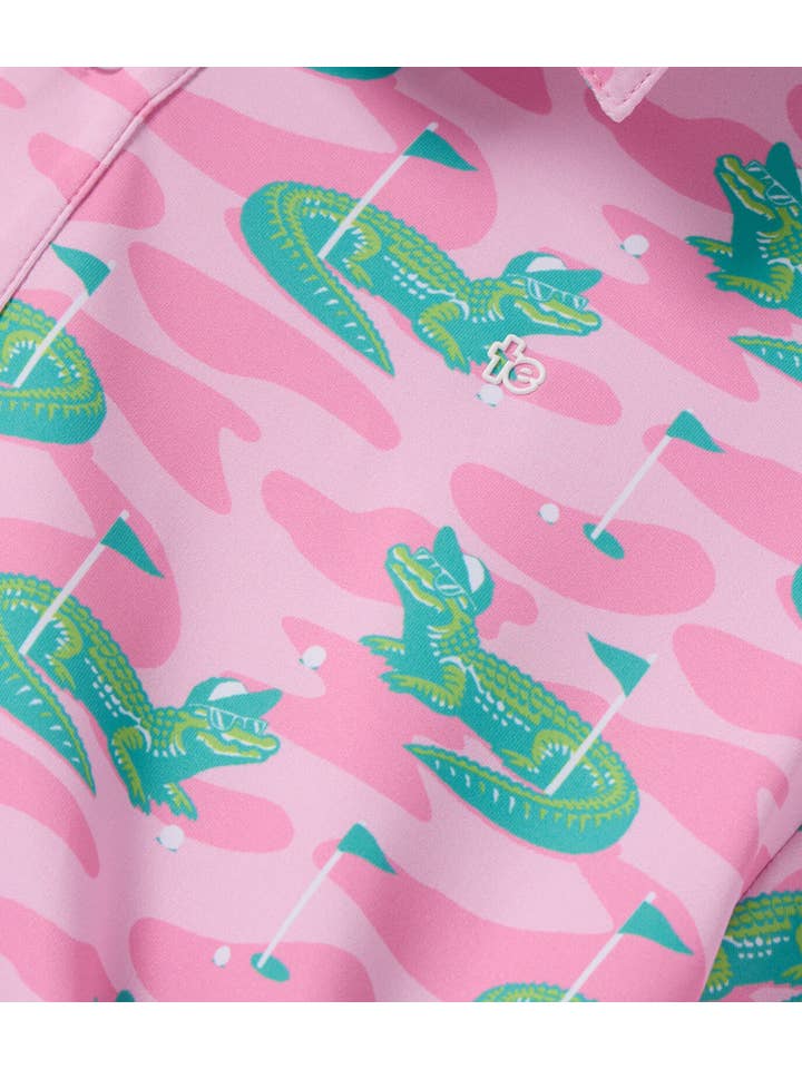 Tipsy Elves – wholesale Pikétröja – Herr – Gator Golfer Rosa Golfpikétröja - Roliga Golfkläder för Män5