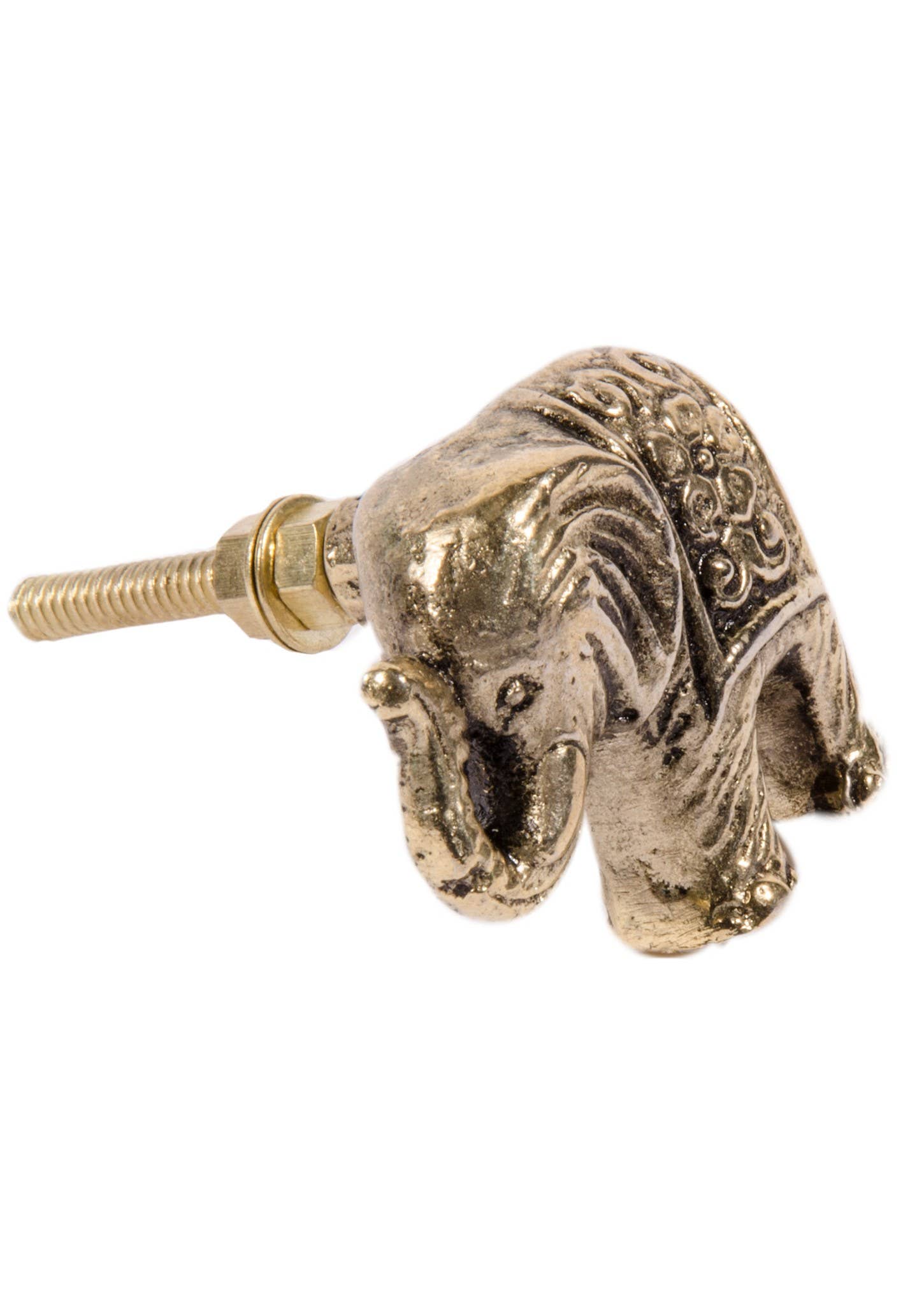 Namaste – wholesale Knob/pull – Metal Elephant Shaped Knob2