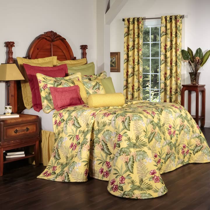 Thomasville at Home - Wholesale Bedding Set - Fern Gully Yellow Bedspreads