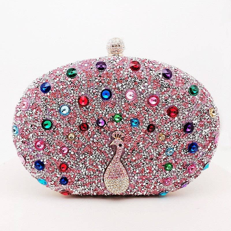 UZ Wholesale Store - Wholesale Clutch Bag - Women's - Peacock Embellished Evening Clutch4