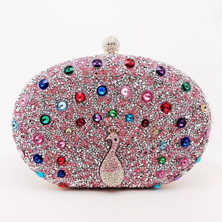 UZ Wholesale Store - Wholesale Clutch Bag - Women's - Peacock Embellished Evening Clutch4