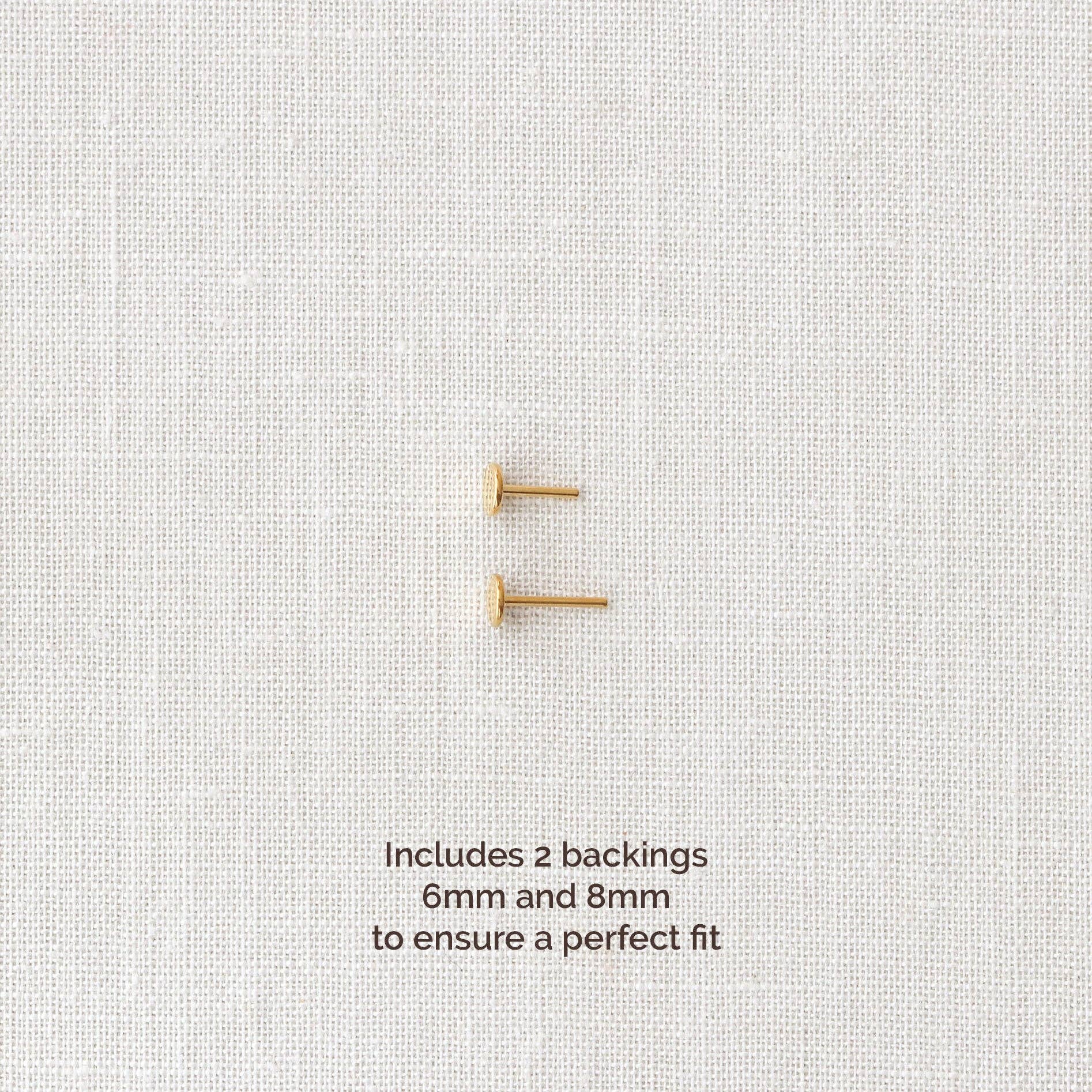 Kris Nations - Wholesale Stud/Post Earrings - Bar Titanium Flat Back Stud Earring3