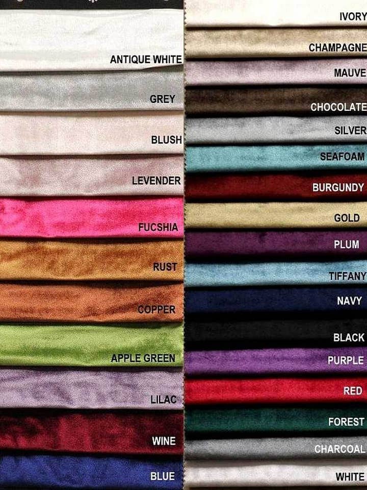Tissu en velours brillant, 72 pouces de largeur, matériau idéal pour la décoration intérieure pour la vente par Fabrics Star