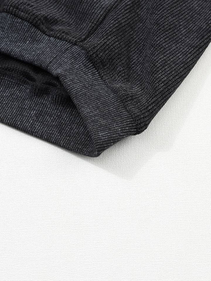 Suhkasana – wholesale Sweatshirt – Women's – Customizable Solid Ribbed Knit Round Neck Casual PulloverSweatshirt7