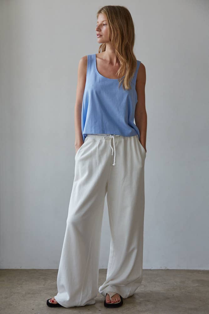 By Together - Wholesale Tank Top - Women's - L8751 | Knit Cotton Scoop Neck Sleeveless Tank Top4