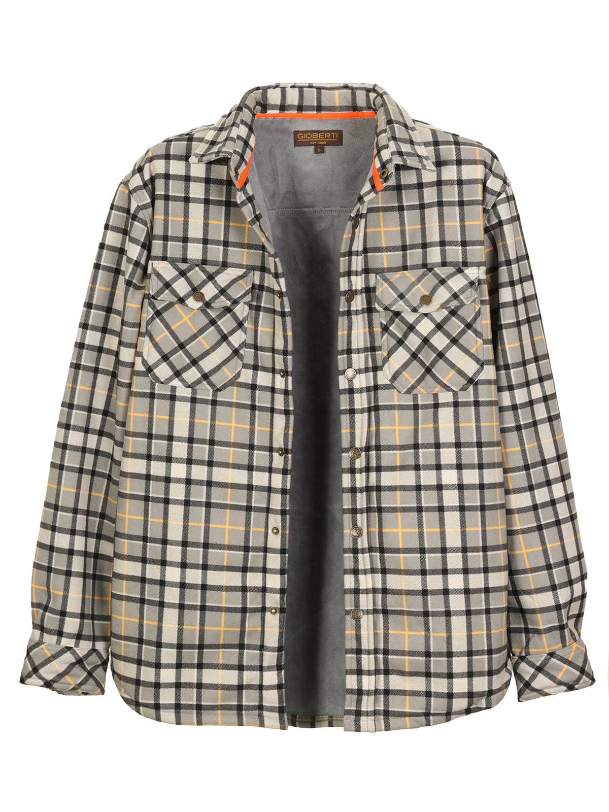 b-one inc – wholesale Shirt Jacket/Shacket - Men’s – Men's Checkered Flannel Shirt Jacket GB-FJ917