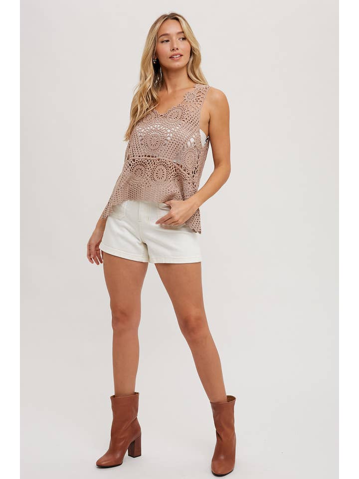 Bluivy - Wholesale Knit Top - Women's - OPEN-KNIT CROCHET SLEEVELESS TOP15