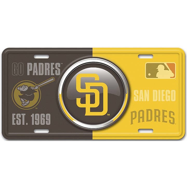 San Diego Padres Bullseye - Registreringsskyltar för wholesale av Signs 4 Fun