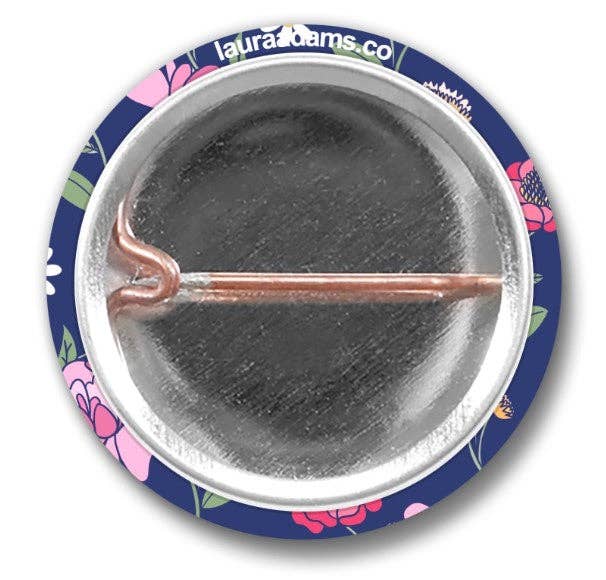 Laura Adams - Vente Épinglettes/boutons - Ensemble de 3 boutons floraux | Willa + Jasmine + Katie1