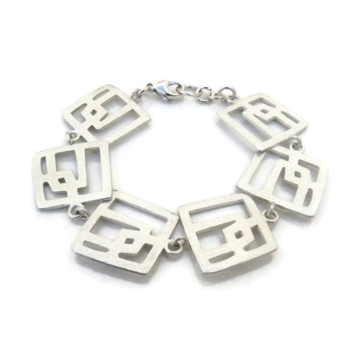 Moderne Gliederarmband aus Silber für den Großhandel von Kimya Joyas