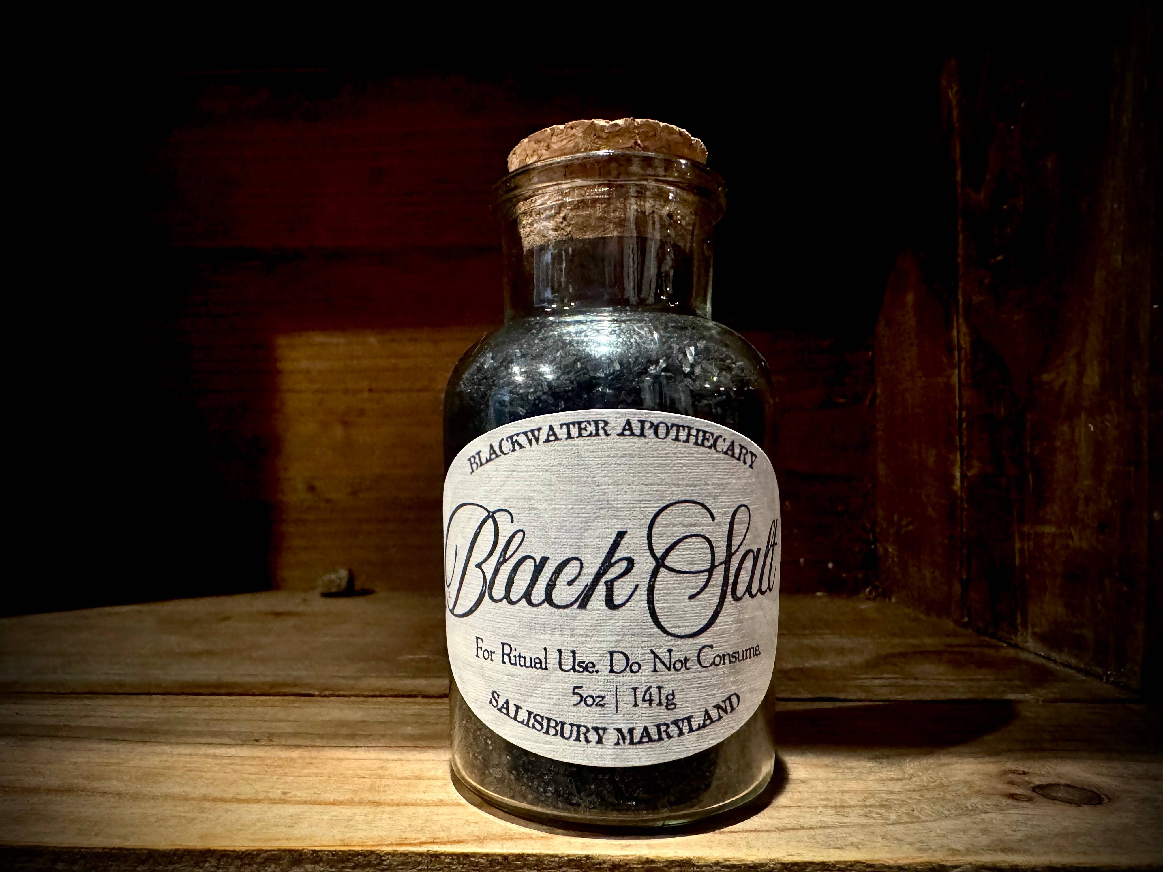 Blackwater Apothecary - Wholesale Spiritual Stone/Crystal - Witch's Black Salt – Ritual Protection Blend1