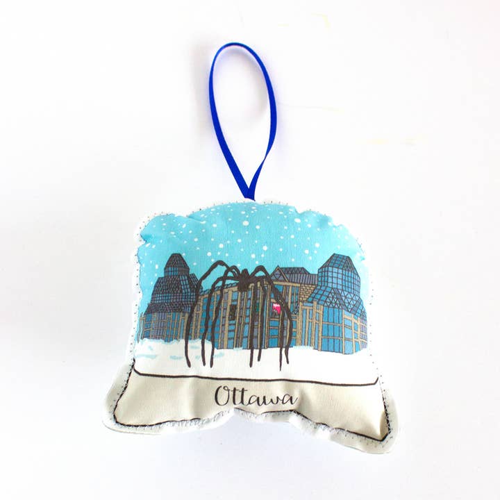 Ottawa National art gallery snow globe ornament for wholesale by Creationzbycatherine Catherine