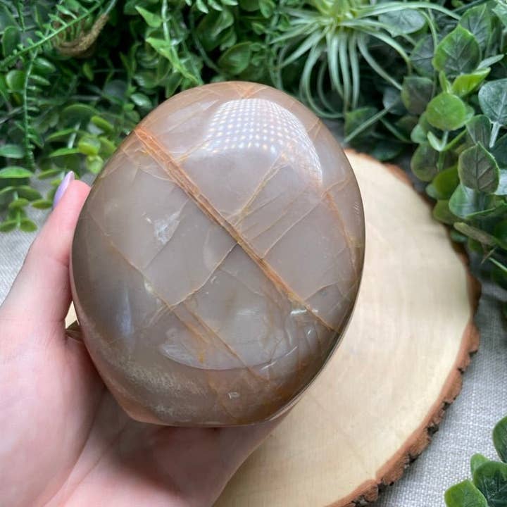 Copper Ashes - Wholesale Spiritual Stone/Crystal - Peach Moonstone Freeform1