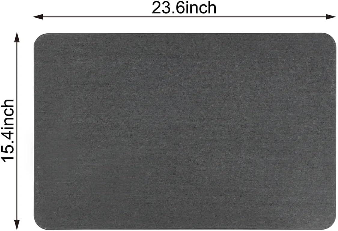 J&V TEXTILES – wholesale Bath mat – 4 Colors! - 24'' x 15'' Diatomaceous Quick-Drying Stone Bath Mat36