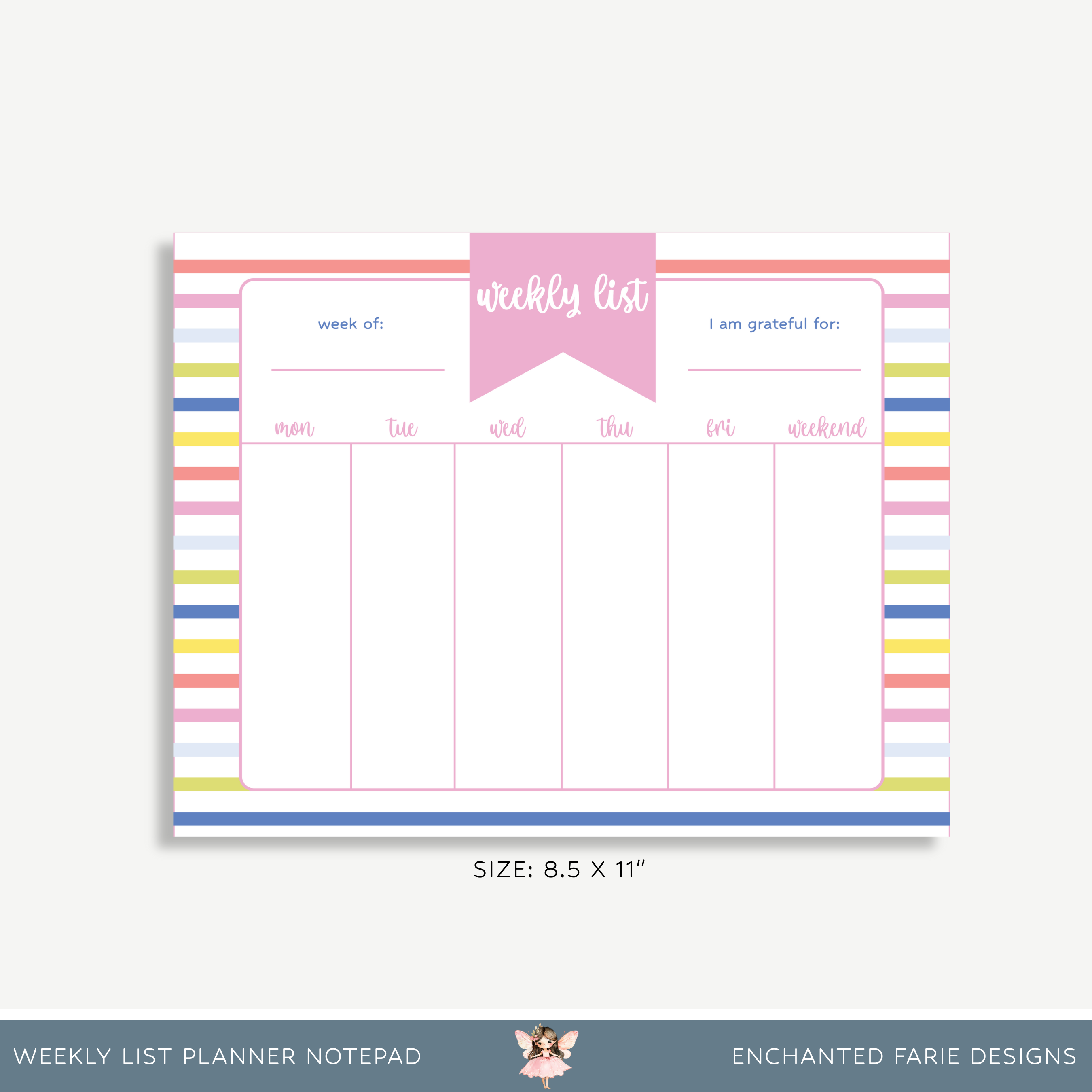 Enchanted Farie Designs - Wholesale Planner - The Ultimate Planner Set – Meal Plan, Grocery List & Weekly Planner ✨4