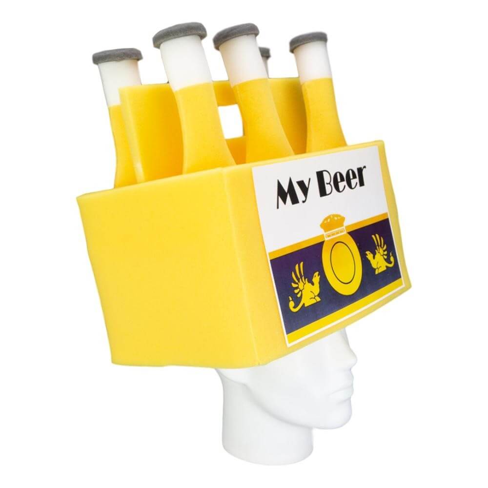 Foam Party Hats - Wholesale Party Hat/Crown - Beer Six Pack Hat1