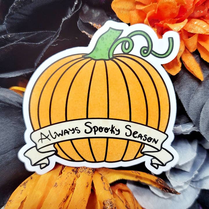 Uhyggelige græskar klistermærker, Spoopy Season Sticker for engroshandel hos The Dungeon Rose