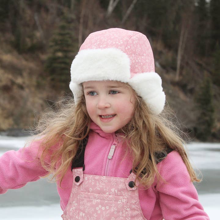 Jan & Jul - Wholesale Trapper/Bomber Hat - Kids - Prairie Flowers | Toasty-Dry Trapper Hat4