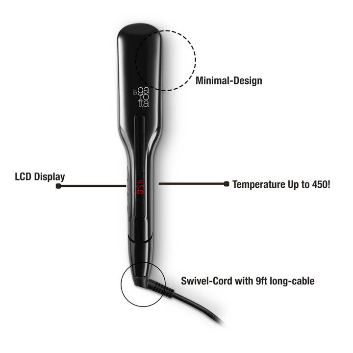 La Garotta Nano Titanium platt järn för hår. 2 ”LCD för wholesale av La Garotta