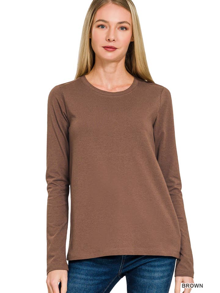 42POPS - Wholesale T-Shirt - Women's - ",,,,,...._ Cotton Crew Neck Long Sleeve T Shirts6