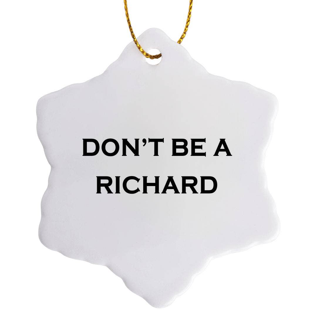 3dRose - Venta al por mayor Adornos - 3dRose, NO SEAS UN RICARDO, Adorno7