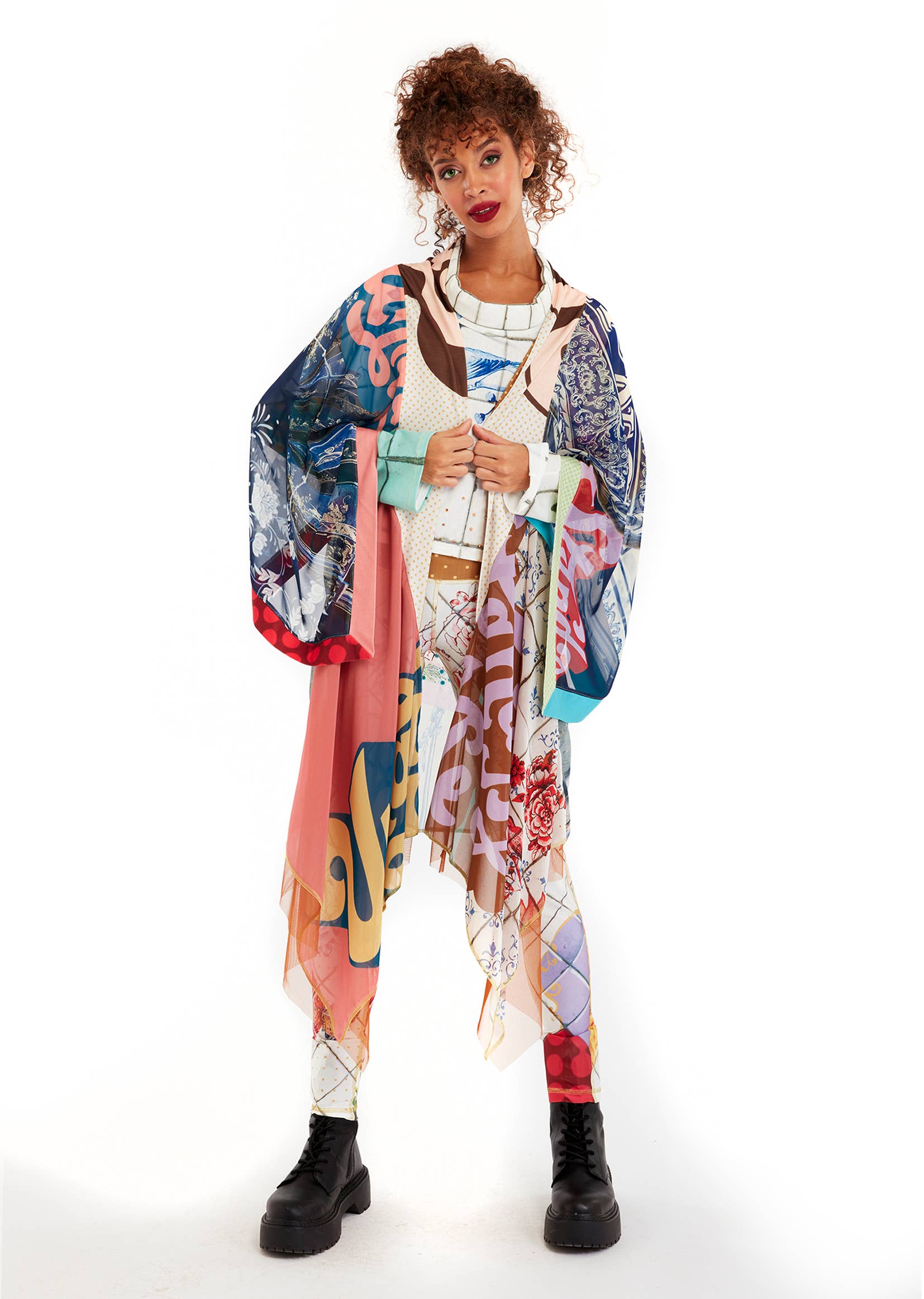 IPNG Design - Wholesale Kimono - Women's - Kimono Cardigan - Ocean Washed Tiles3