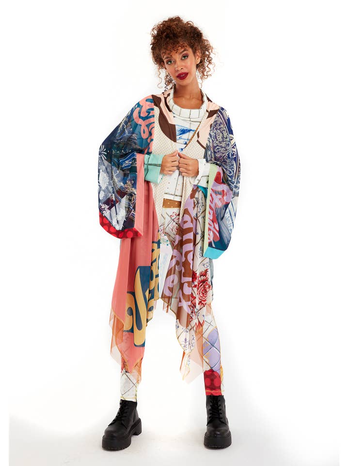 IPNG Design - Wholesale Kimono - Women's - Kimono Cardigan - Ocean Washed Tiles3