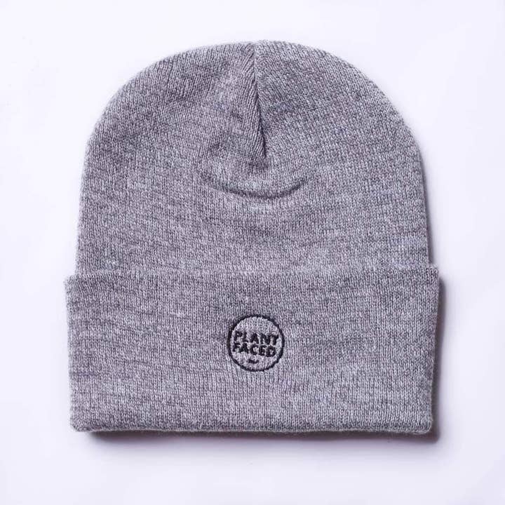 Beanie Plant Faced - Grigio Marle per la vendita all'ingrosso da parte di Plant Faced Clothing