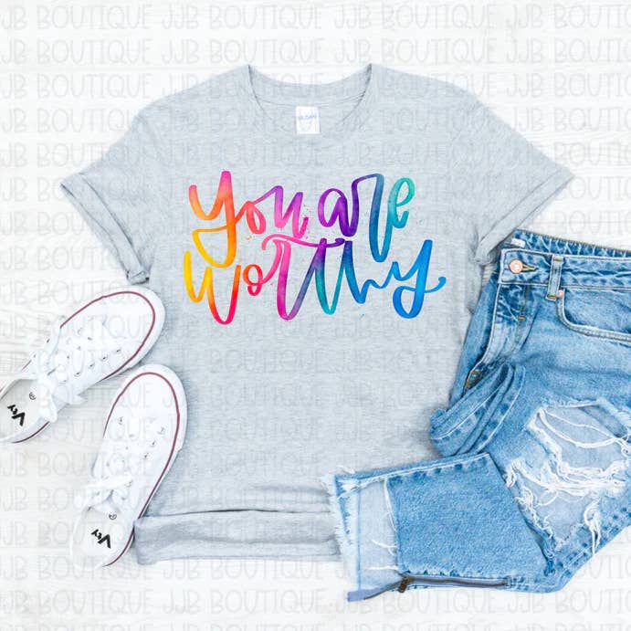 You Are Worthy Tee for wholesale by Rockin’ 5A Apparel